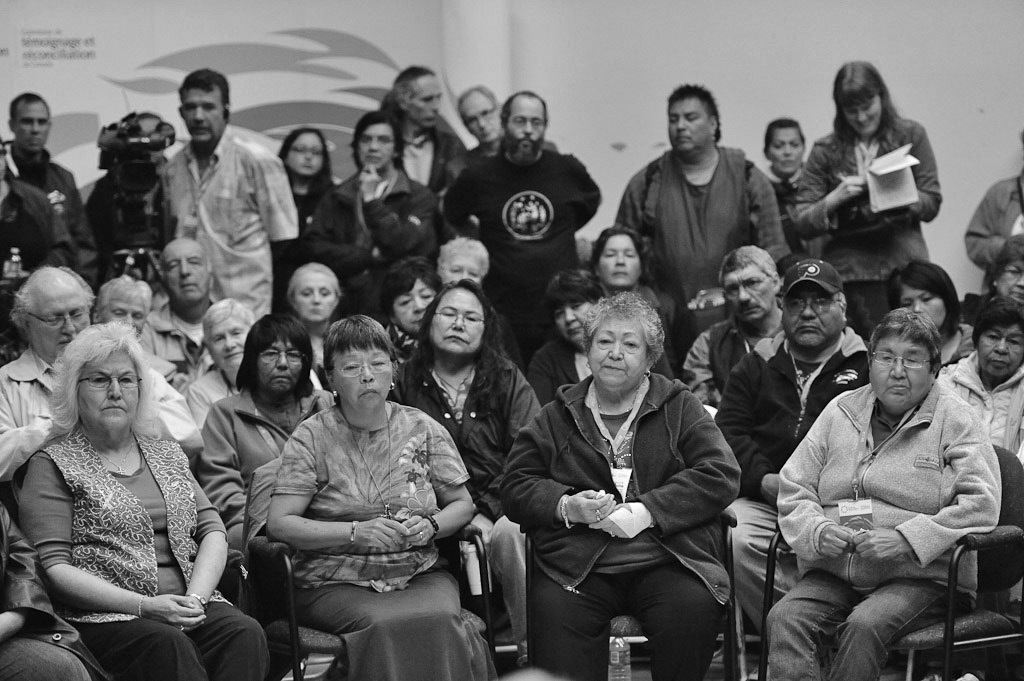 Survivors’ Sharing Circle at Truth and Reconciliation Commission Manitoba National Event, June 2010.